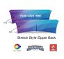 Zipper-Back Premium Custom Stretch Table Cover - Flame Retardant